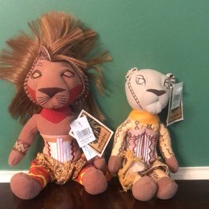 Disney The Lion King Broadway Beanbag dolls